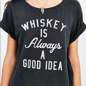 TRULY MADLY DEEPLY graphic tee cute whiskey XS